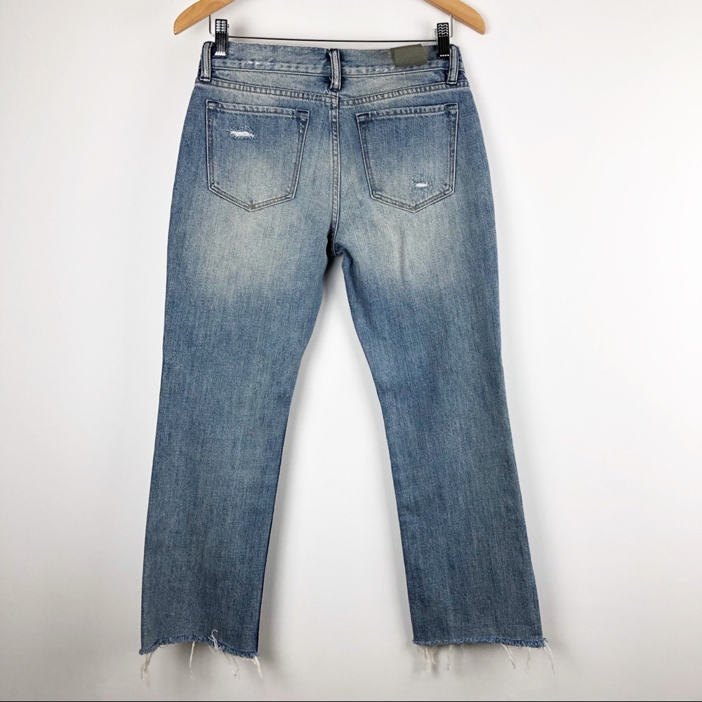 All Saints Serene Crop Destroyed Distressed Kick Flare Mid Rise Jeans - Picture 5 of 8